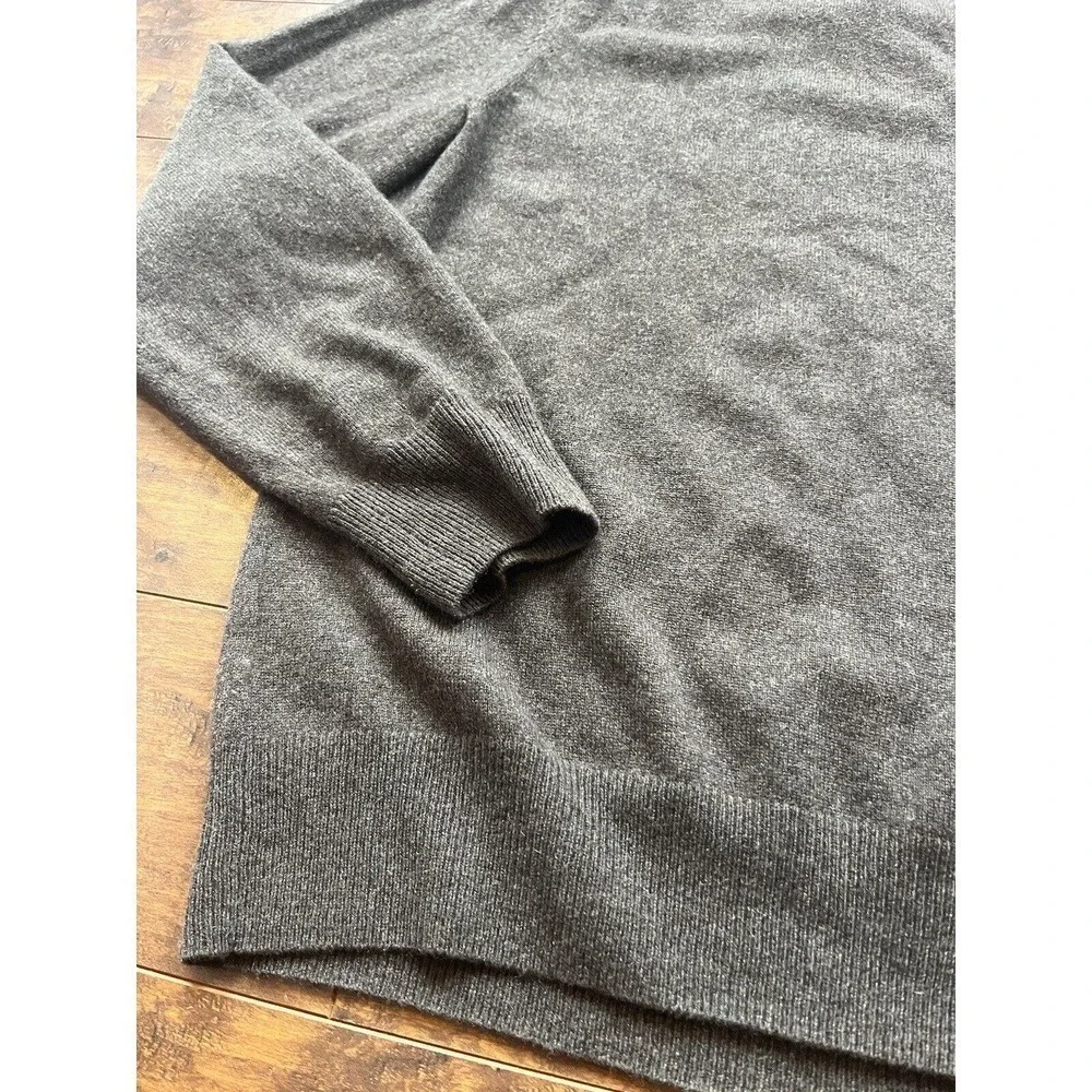 Banana Republic 100% Cashmere V-Neck Pullover Sweater Brown Mens Size Large